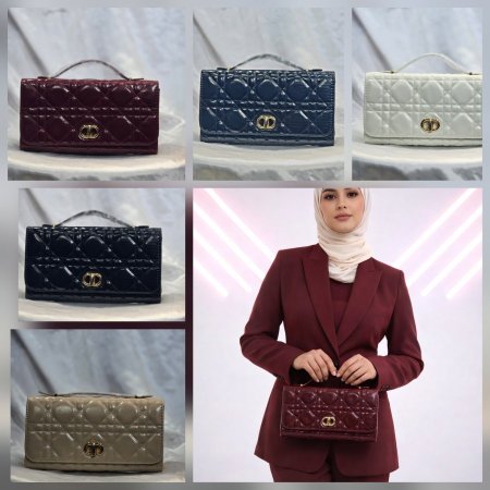 شنطة جلد لامع