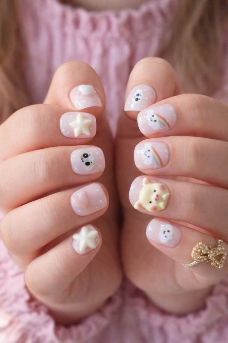 اظافر اطفال نغشة